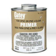 OATEY Oatey 30753 Pvc Pipe Primer 32 Oz Clear Nsf Listed