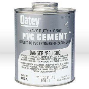 OATEY Oatey 31105 Heavy Body Gray Pvc Cement 32 Oz