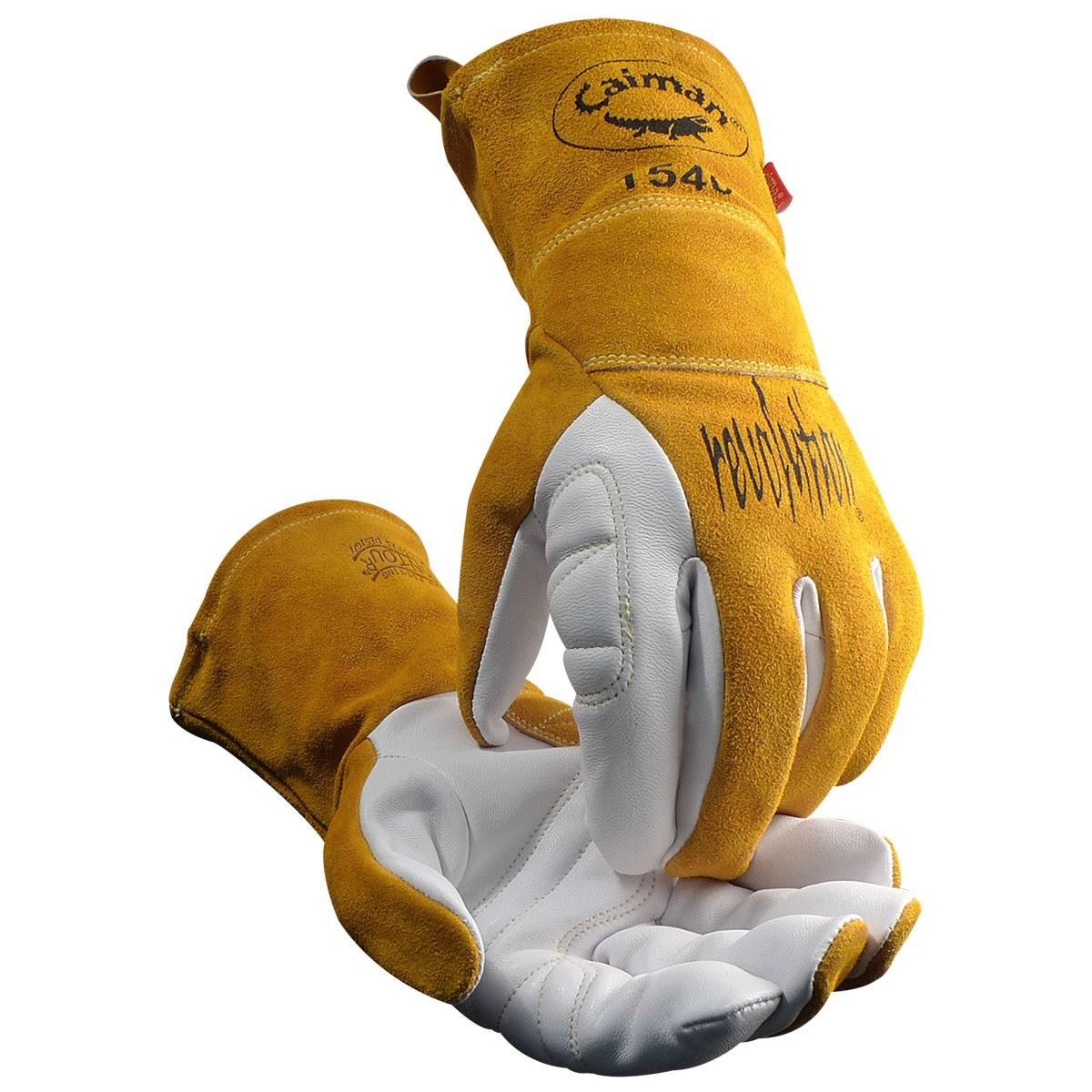 PIP Pip 1540-4 Tig Welder Gloves Goatskin Gauntlet Medium