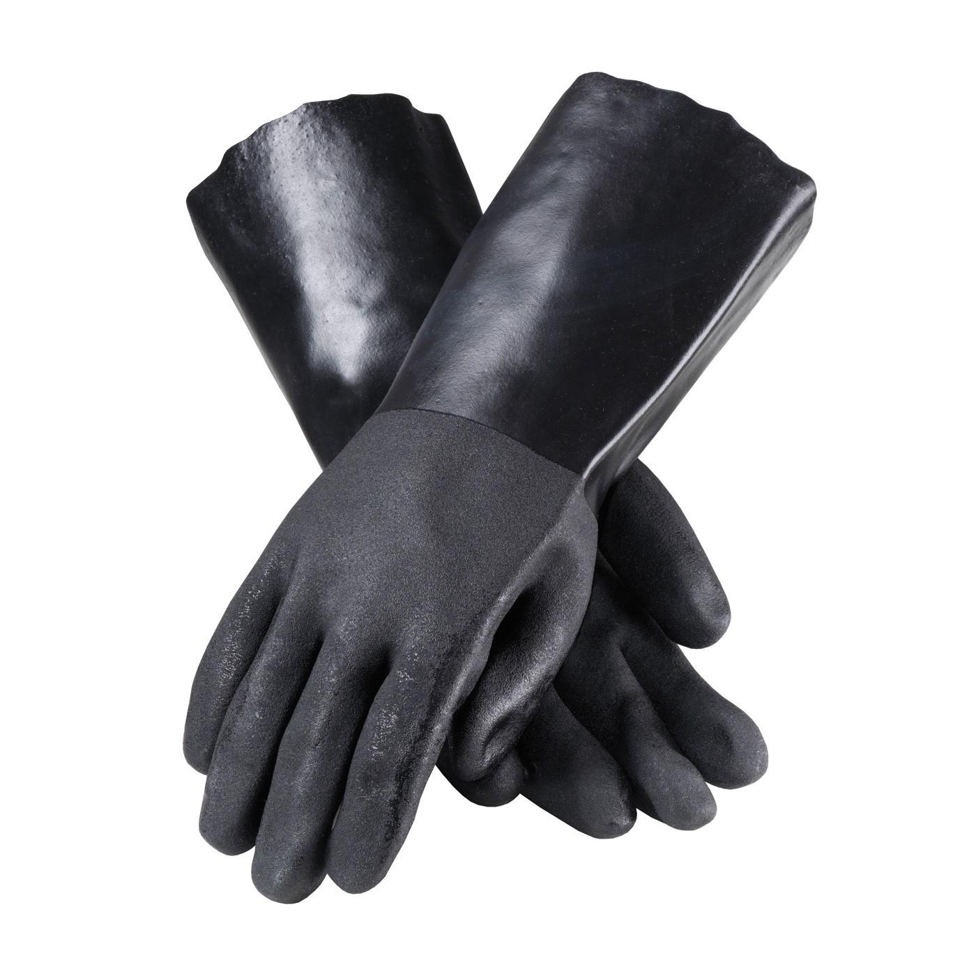 PIP Pip 58-8140DD Pvc Gloves 14 in Sandy Finish Interlock Lined