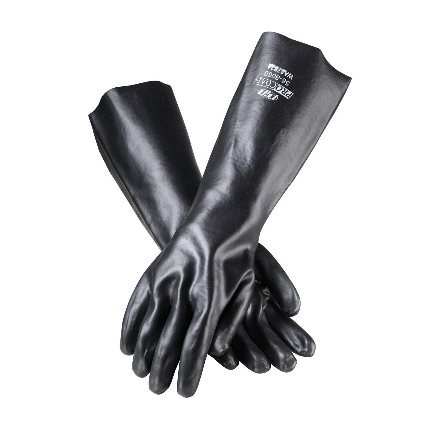 PIP Pip 58-8060 Pvc Chemical Gloves 18 in Interlock Lined