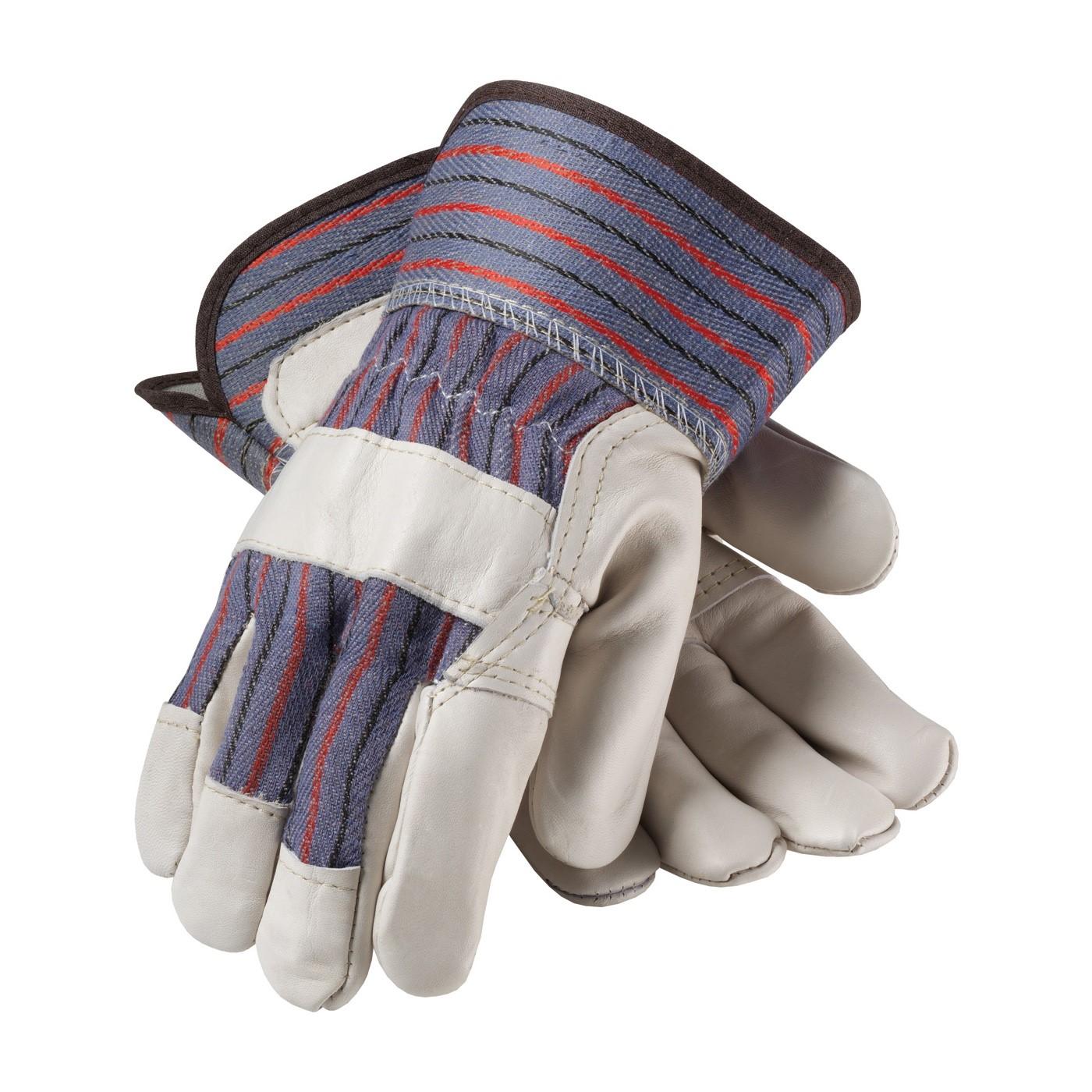 PIP Pip 87-1563P Cowhide Leather Work Gloves Reinforced Palm