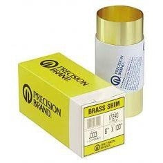 PRECISION BRAND Precision Brand 17477 Brass Shim Stock 0.018in 6x100in Roll