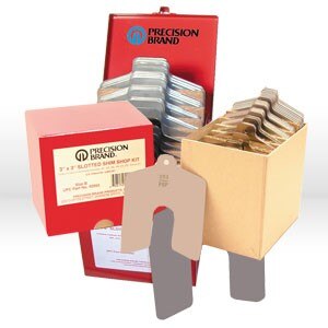 PRECISION BRAND Precision Brand 42955 Slotted Shim 3x3 in Size B Ss 80 Pc