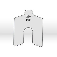 PRECISION BRAND Precision Brand 42670 Slotted Shim 0.250x6x6 in Stainless