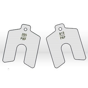 PRECISION BRAND Precision Brand 42205 Slotted Shim 2x2x0.001 in Stainless Steel