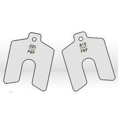 PRECISION BRAND Precision Brand 42205 Slotted Shim 2x2x0.001 in Stainless Steel