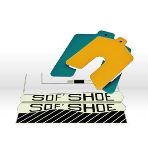 PRECISION BRAND Precision Brand 49105 Soft Shoe Shim 2x2x0.020 in Blue 10 Pack