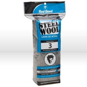 RED DEVIL Red Devil 316 Grade 3 Coarse Steel Wool 16 Pack