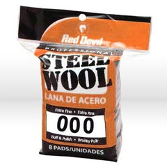 RED DEVIL Red Devil 0321 Extra Fine 000 Steel Wool 8 Pack