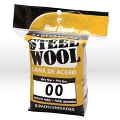 RED DEVIL Red Devil 0322 Steel Wool Very Fine Grade 00 8 Pack