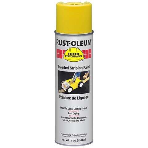 RUST-OLEUM Rust-oleum 2348838 Inverted Striping Paint 18 Oz Yellow