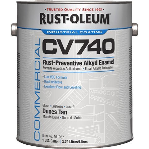 RUST-OLEUM Rust-oleum 255618 CV740 Dtm Alkyd Enamel 1 Gal Masstone