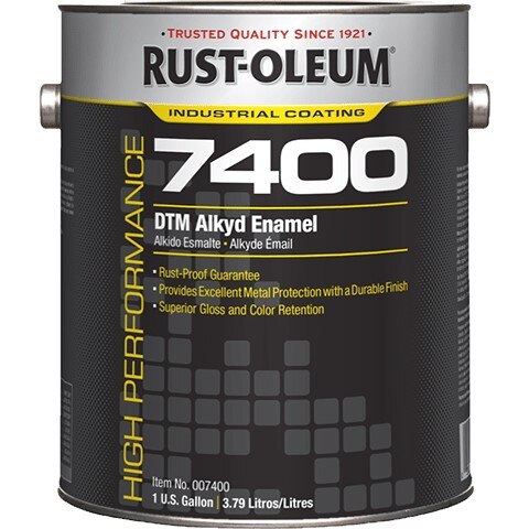 RUST-OLEUM Rust-oleum 2764402 Dtm Alkyd Enamel Paint 1 Gallon White Flat