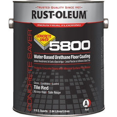 RUST-OLEUM Rust-oleum 353958 Urethane Floor Coating 1 Gal Tile Red Gloss