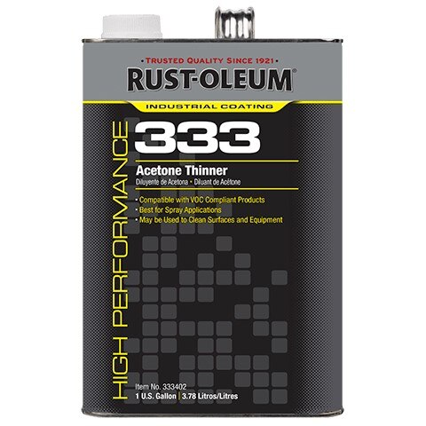 RUST-OLEUM Rust-oleum 333402 Acetone Thinner 1 Gallon Solvent