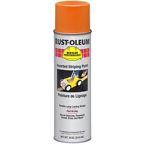 RUST-OLEUM Rust-oleum 362972 Inverted Striping Paint 18 Oz Safety Orange