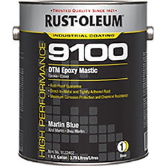 RUST-OLEUM Rust-oleum 9122402 Dtm Epoxy Mastic 1 Gal Marlin Blue