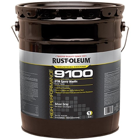 RUST-OLEUM Rust-oleum 9182300 Dtm Epoxy Mastic 5 Gal Silver Gray