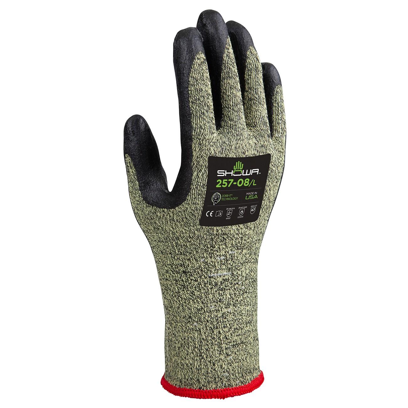 SHOWA Showa 257S-06 Cut Resistant Glove Small A7 Nitrile