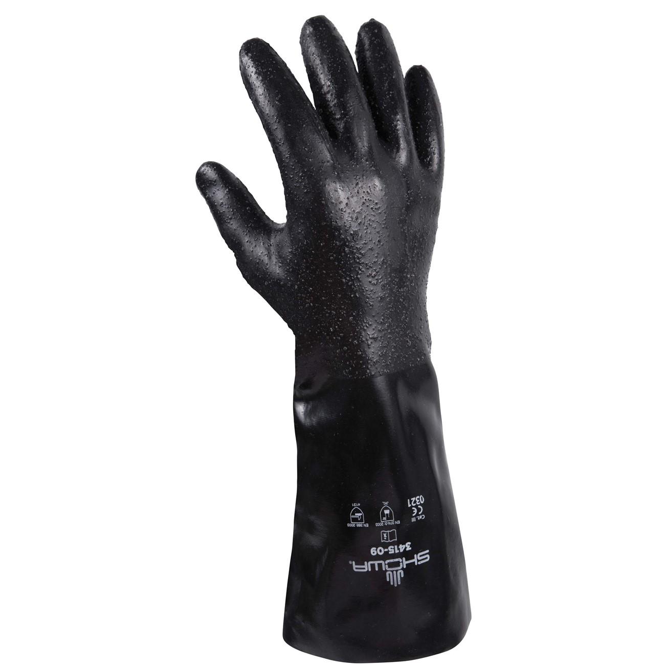 SHOWA Showa 3415-11 Chemical Resistance Glove Xl Neoprene