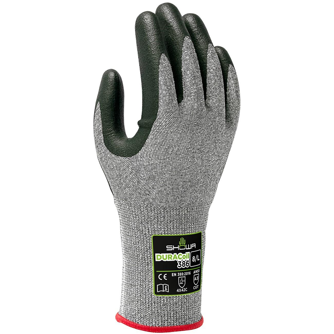 SHOWA Showa 386S-06 Cut Resistant Glove Small Nitrile Hppe