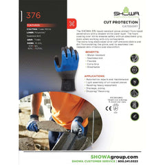 SHOWA Showa 376XL-09 General Purpose Nitrile Glove Xl