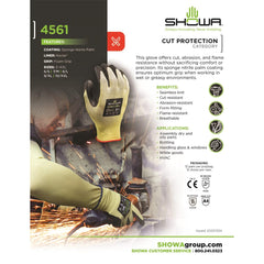 SHOWA Showa 4561L-08 Cut Resistant Glove Large A4 Nitrile