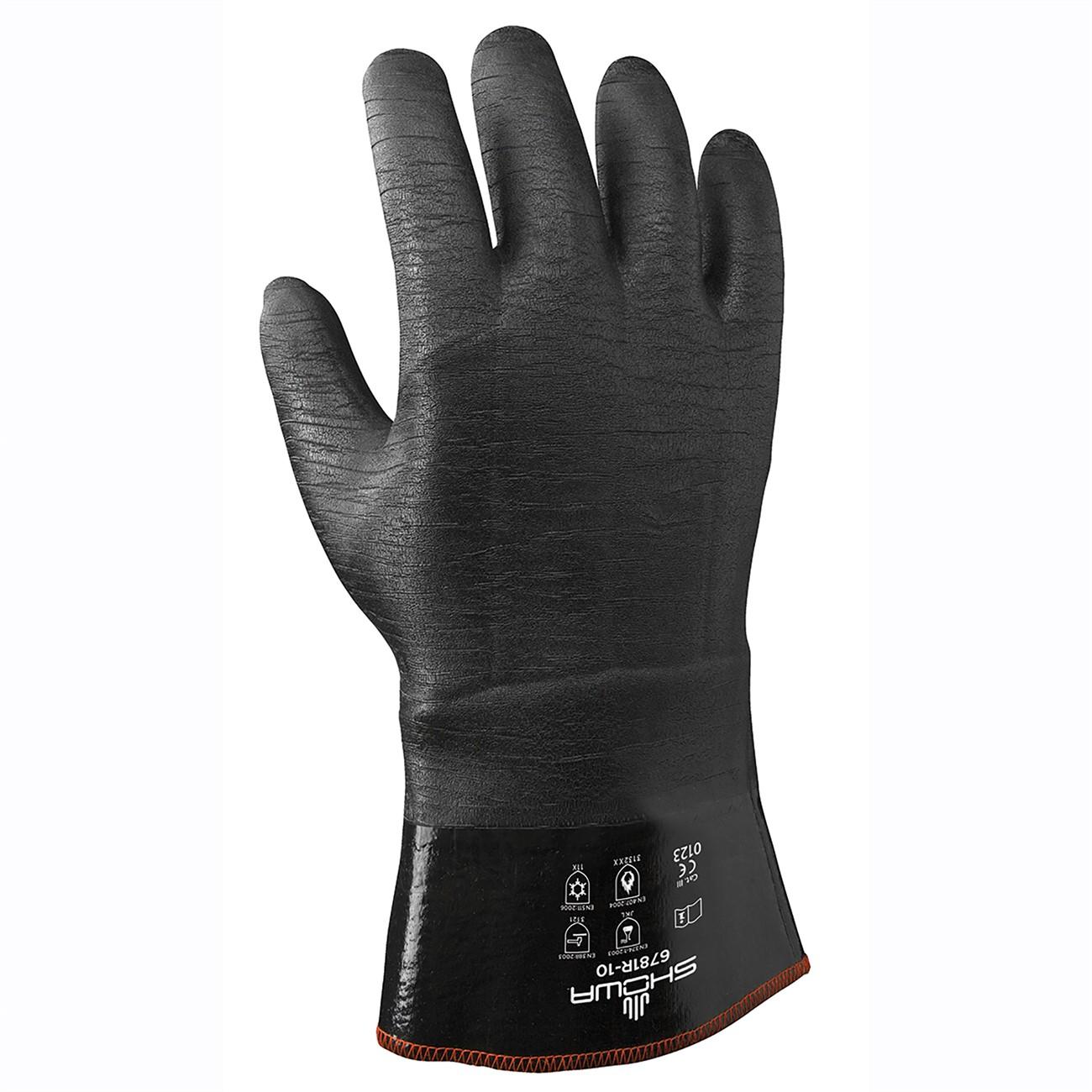 SHOWA Showa 6781R-10 Chemical Resistance Glove Large Neoprene