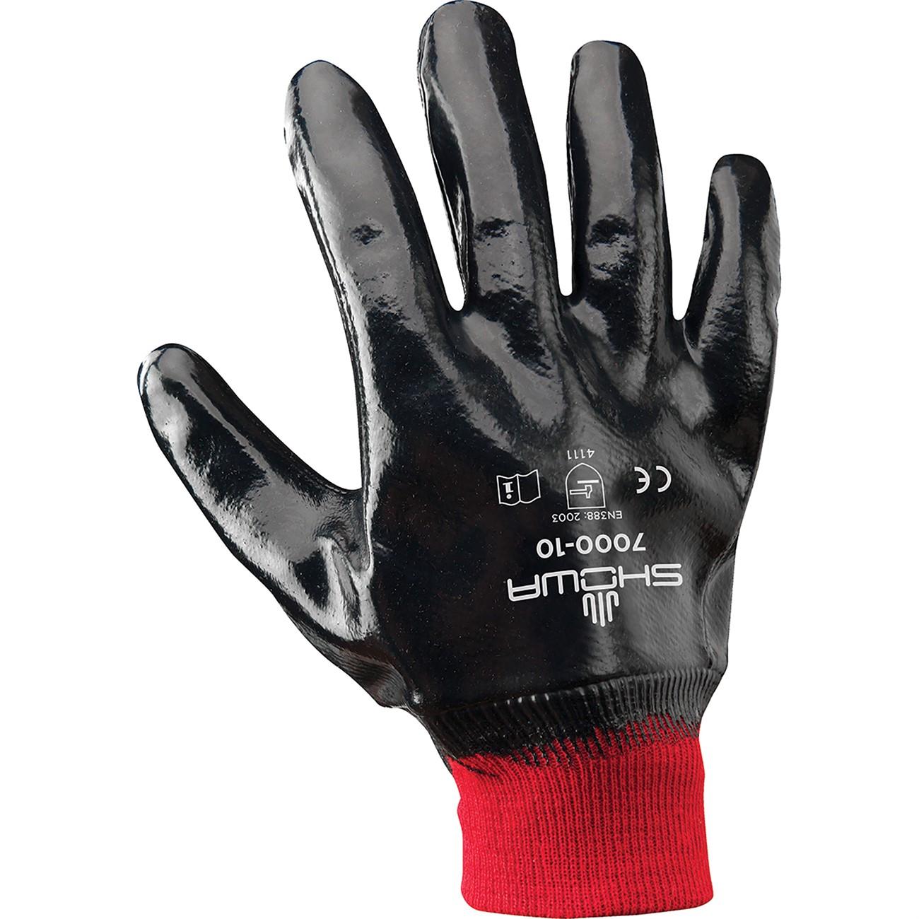 SHOWA Showa 7000-09 General Purpose Nitrile Coated Glove Large