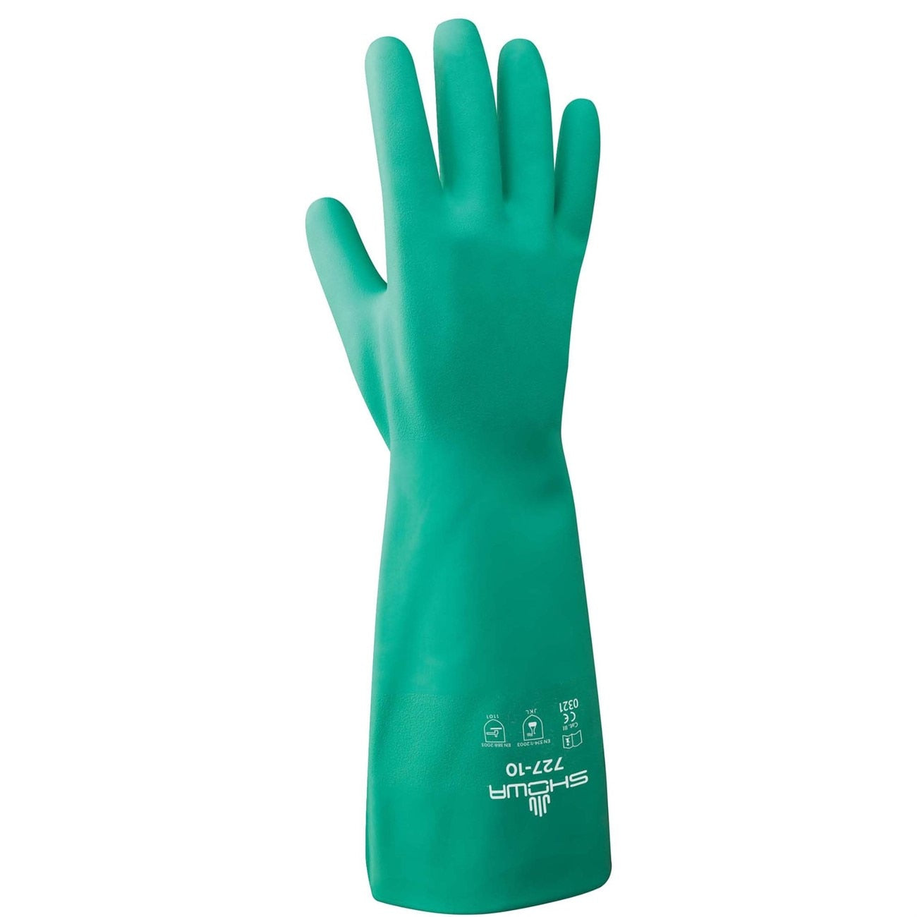 SHOWA Showa 727-09 Chemical Resistant Nitrile Glove Large