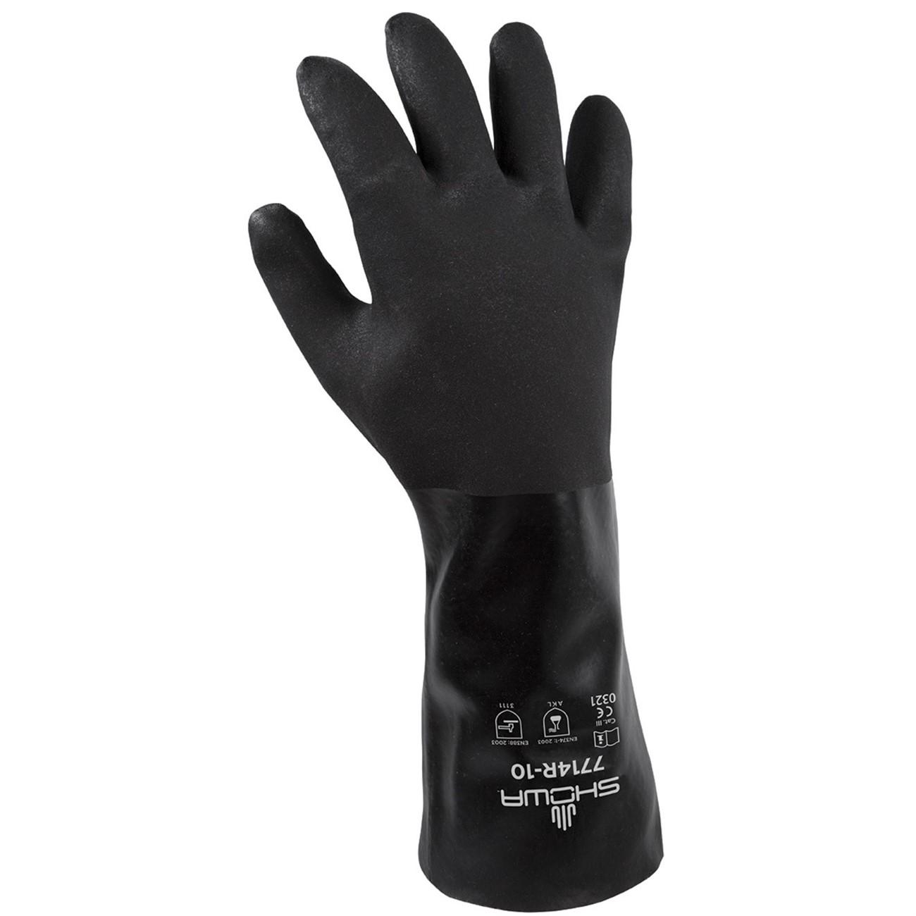 SHOWA Showa 7714R-10 Chemical Resistance Glove Large 13 Inch