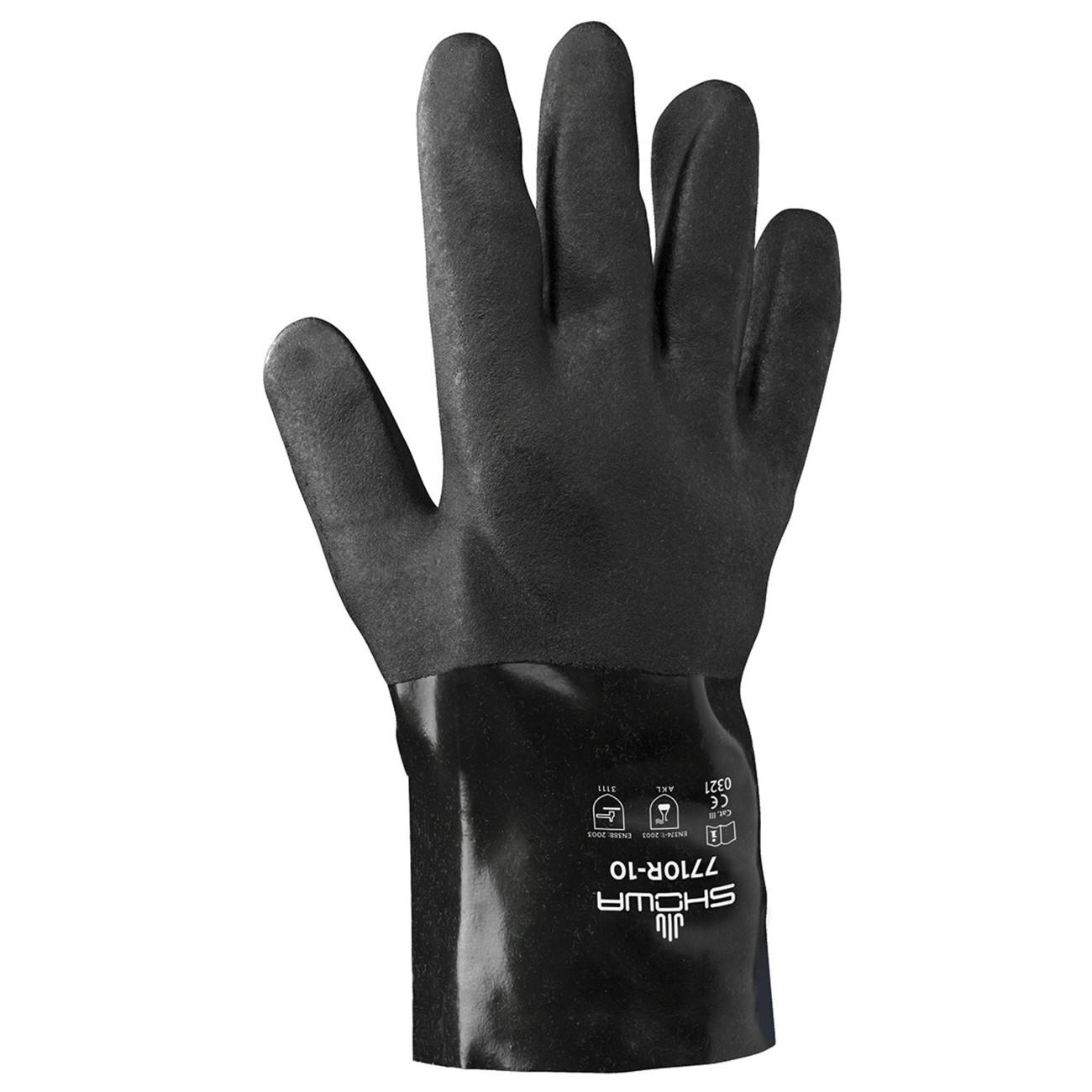 SHOWA Showa 7710R-10 Chemical Resistance Glove Large 10 in