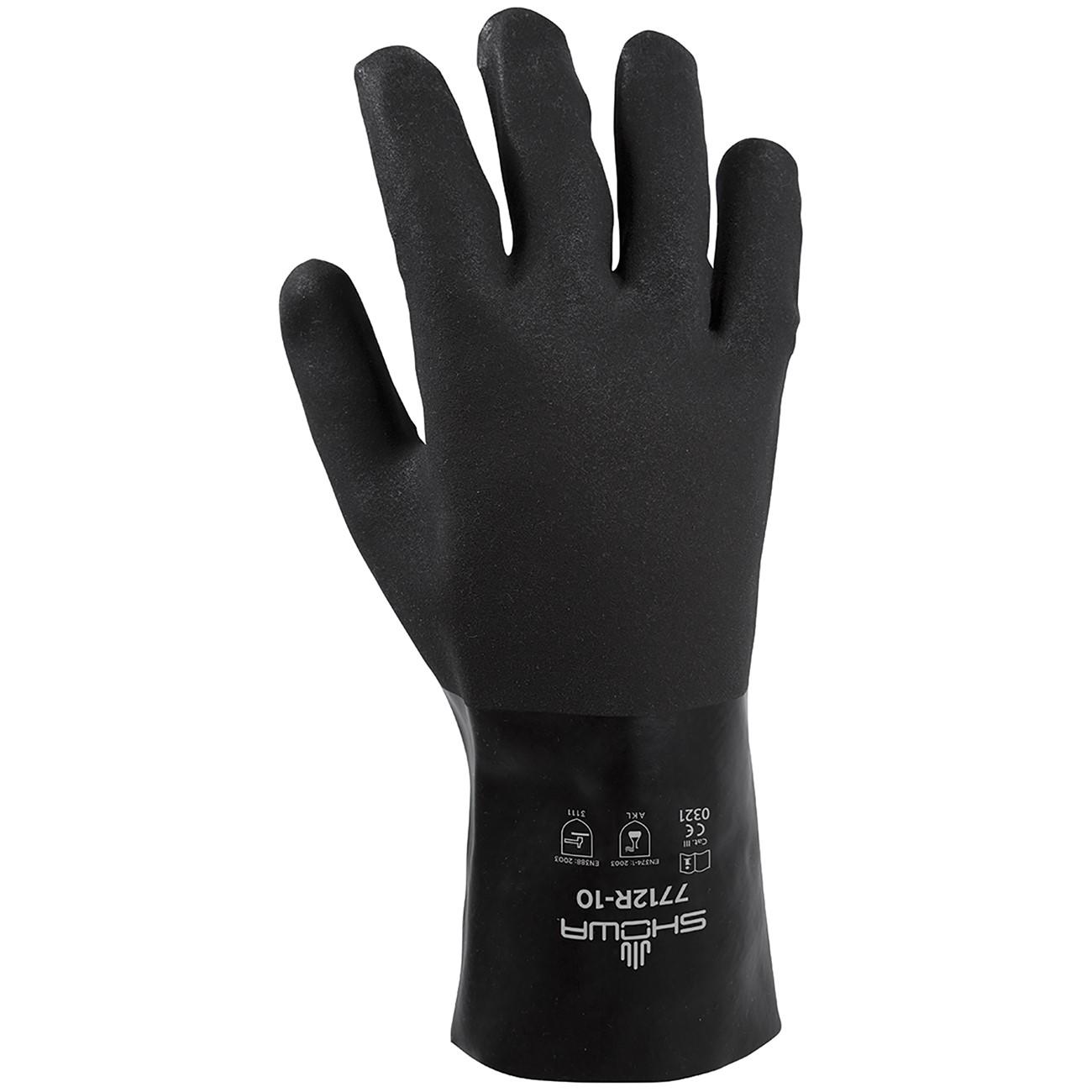 SHOWA Showa 7712R-10 Chemical Resistance Glove Large