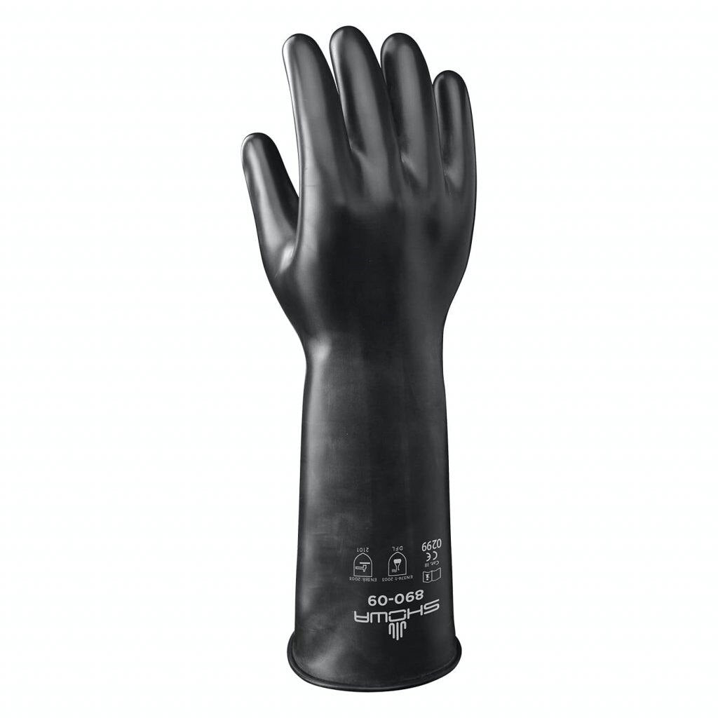 SHOWA Showa 890-11 Chemical Resistance Glove 2x-large Black