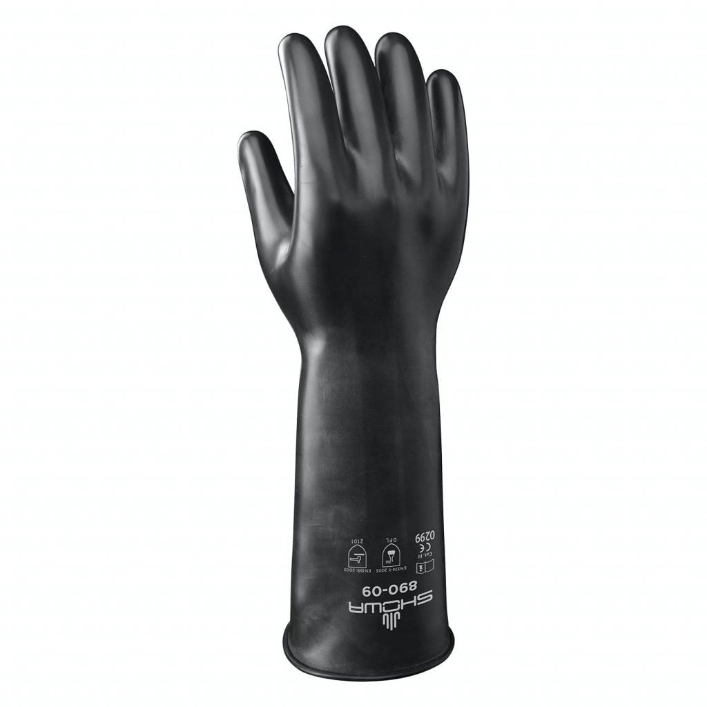 SHOWA Showa 890-09 Chemical Resistance Glove Large 28 Mil