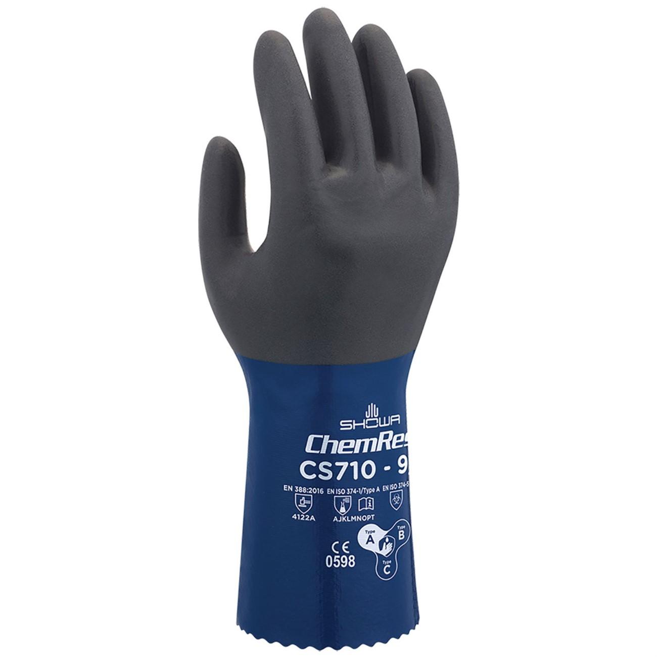 SHOWA Showa CS710XXL-11 Nitrile Chemical Resistance Glove 2XL