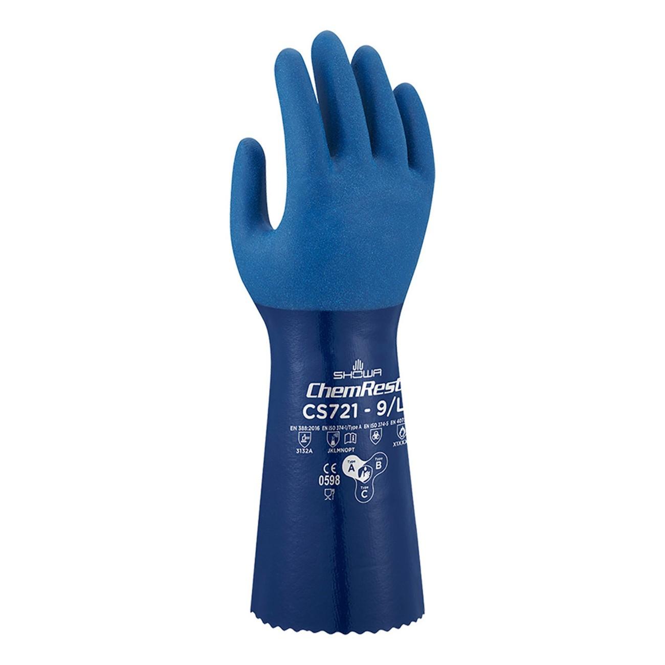 SHOWA Showa CS721XXL-11 Chemical Resistance Glove 2XL Nitrile