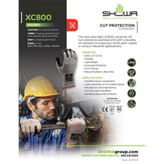 SHOWA Showa XC800XXL-10 Cut Resistant Glove 2XL A5 Nitrile