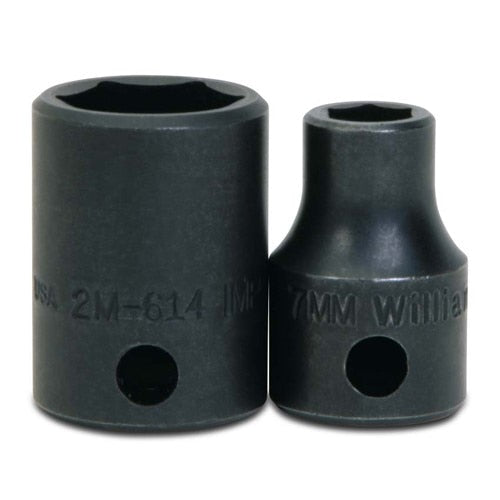 WILLIAMS COMFORT PRODUCTS Williams JHW2M-607 Metric Shallow Impact Socket 7MM 3/8 Dr