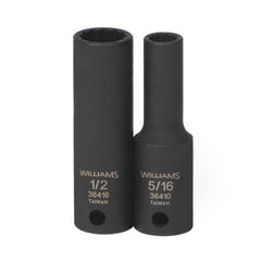 WILLIAMS COMFORT PRODUCTS Williams JHW36418 Deep Impact Socket 9/16 in 3/8 in Drive Sae