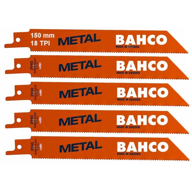 BAHCO Bahco BAH3940-150-18-ST-5P Sandflex Bimetal Saw Blade 5-pack