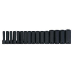 WILLIAMS COMFORT PRODUCTS Williams JHWMS-1416RC Impact Socket Set 1/2 in Drive 16 Pc