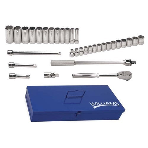 WILLIAMS COMFORT PRODUCTS Williams Comfort Products JHWMSS-33F 33pc Metric Socket Set