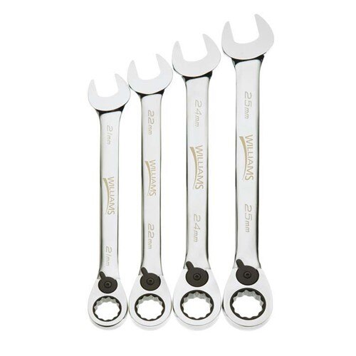 WILLIAMS COMFORT PRODUCTS Williams Comfort Products MWS-4RC Ratchet Combo Wrench Set