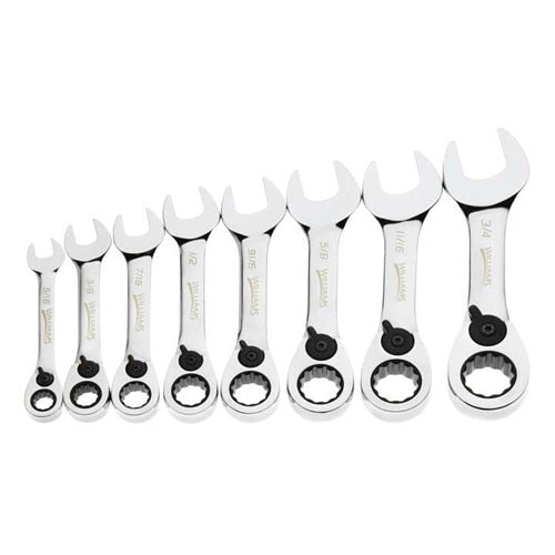 WILLIAMS COMFORT PRODUCTS Williams Comfort Products WS-1168RCS Stubby Ratcheting Wrench Set