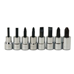 WILLIAMS COMFORT PRODUCTS Williams WSBSP-8RC 3/8 in Drive Screwdriver Bit Socket Set 8 Pc