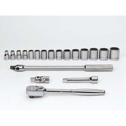 WILLIAMS COMFORT PRODUCTS Williams Comfort Products JHWWSS-19FTB 19 Piece Sae Socket Set