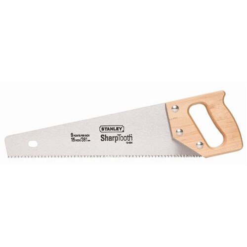 STANLEY Stanley 15-334 Sharptooth Hand Saw 15 Inch 9 Tpi