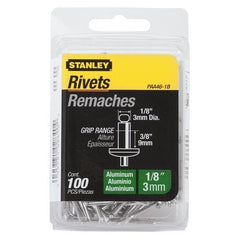 STANLEY Stanley PAA46-1B Aluminum Rivets 1/8 X 3/8 in 100 Pack